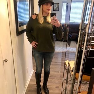 Never been worn! Olive green sweater.